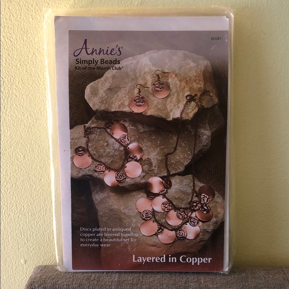 Annie Layered Jewelry Kit - Copper Pink Discs